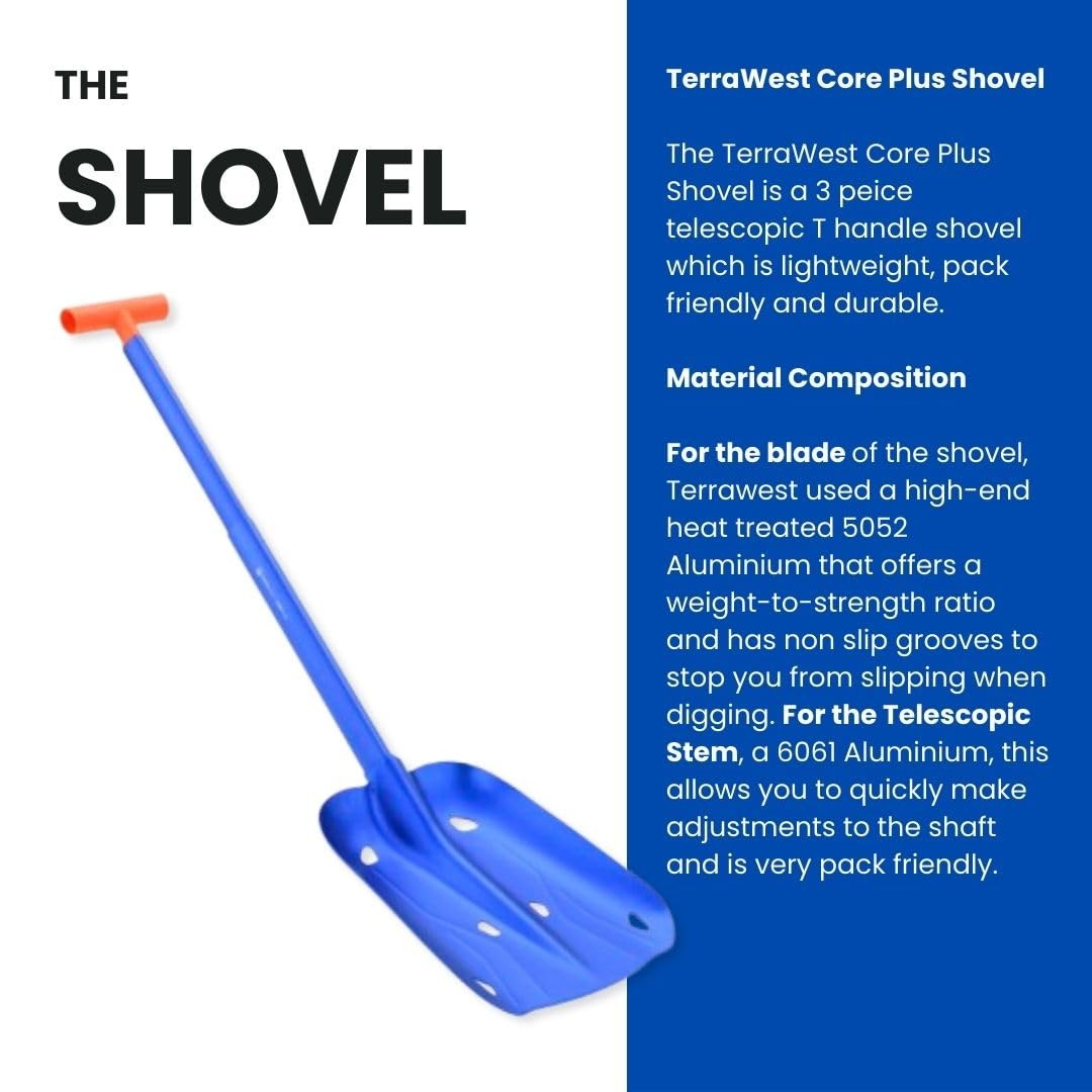 TerraWest Core Plus Avalanche Shovel and 240 cm Quick Lock Probe