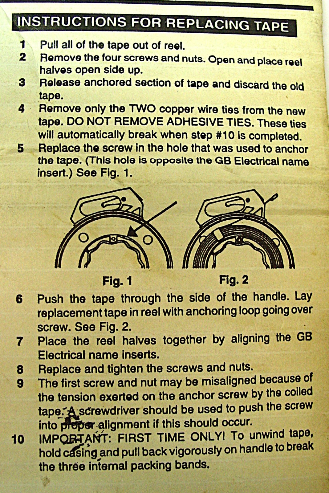 Steel Fish Tape Electrical Wire Puller- replacement cable 50'
