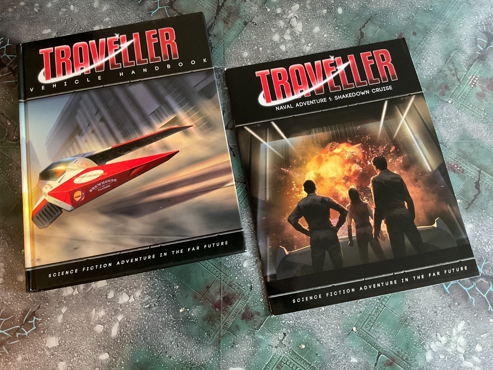 Traveller RPG lot VEHICLE HANDBOOK, Naval Adventure 1: SHAKEDOWN CRUISE Mongoose