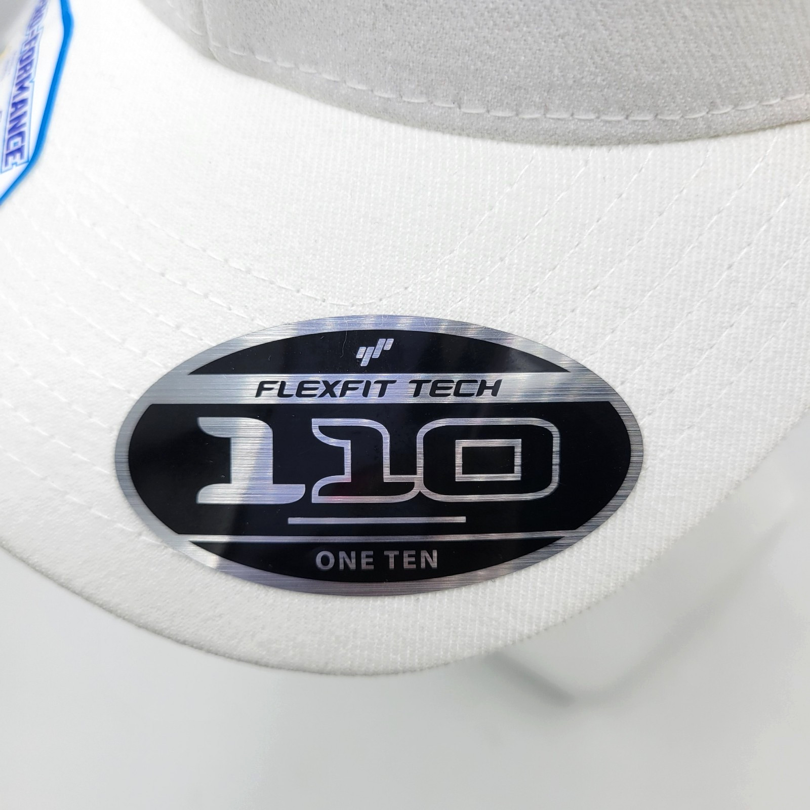 One Ten 110 Pro-Formance Mens One Size White Strapback Flexfit Tech Hat Cap
