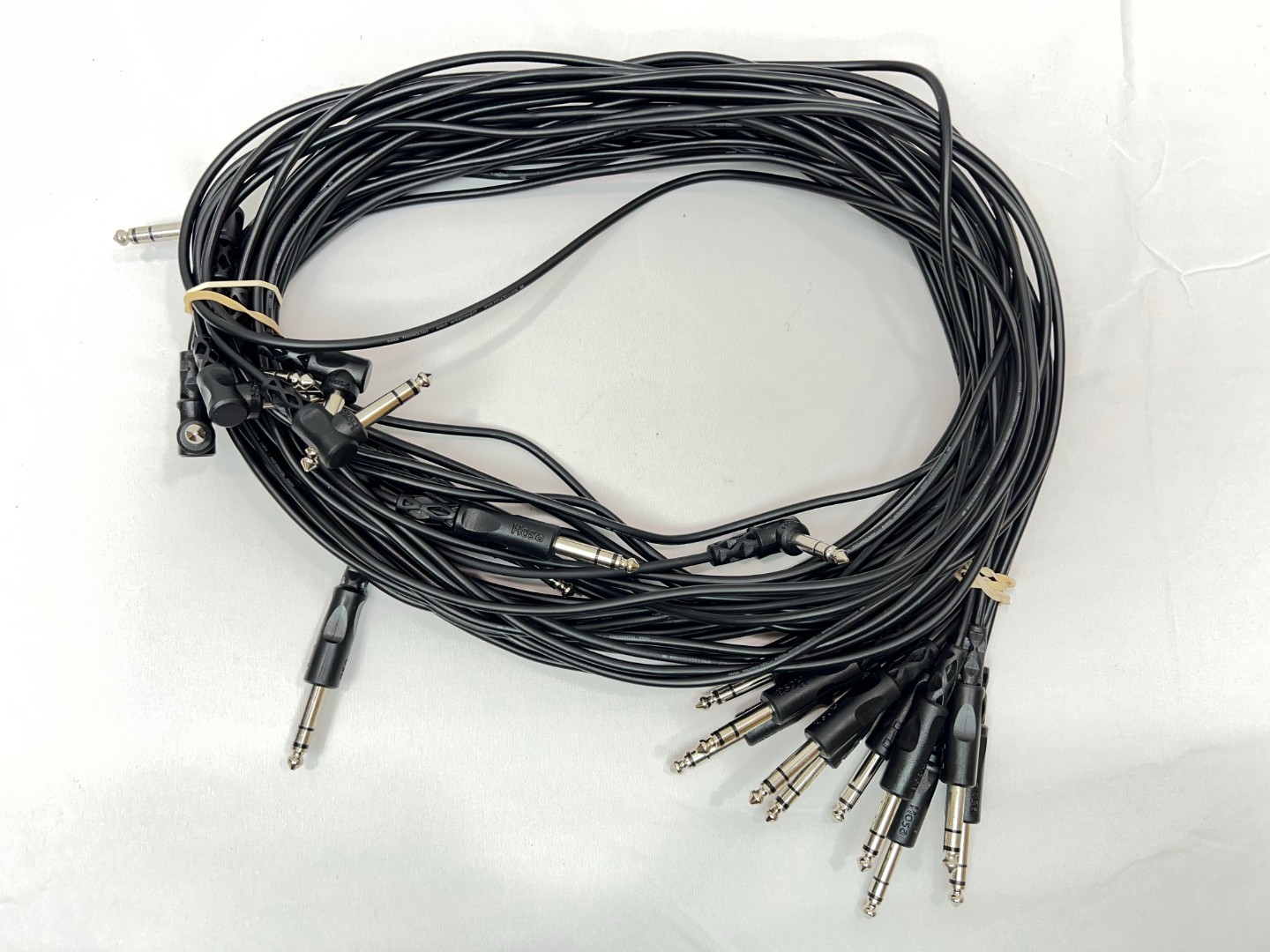 10 Pack Hosa CSS-110 Balanced Interconnect Cable - 1/4-inch TRS Cables