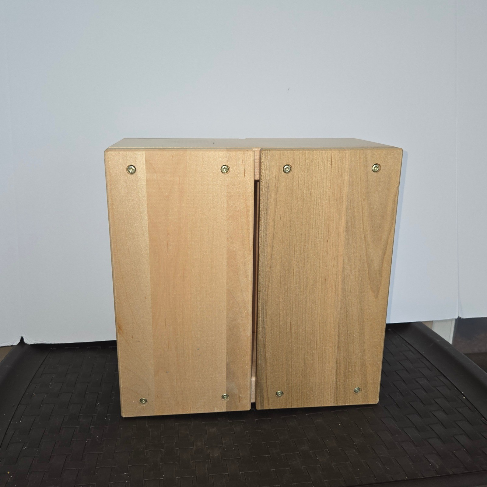 Handmade Solid Wood Storage Crate Riser Natural Grain Minimalist