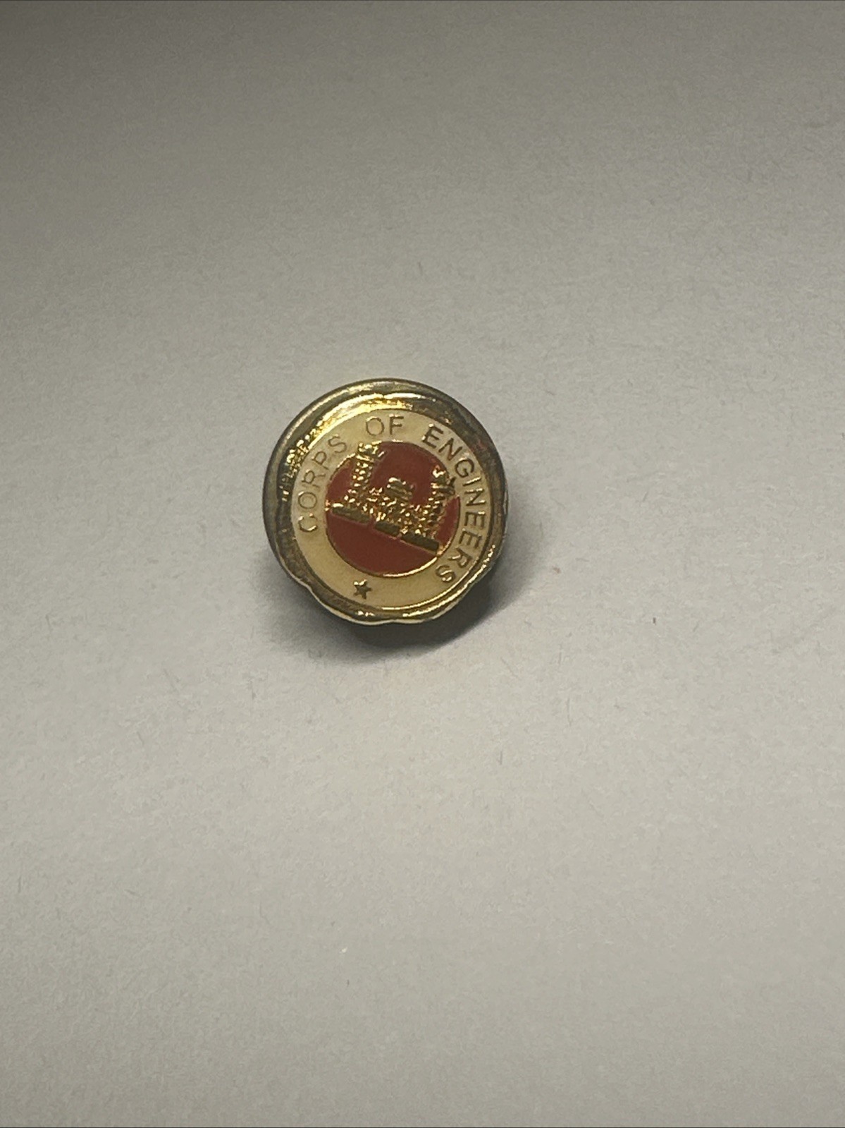 US Army Corps of Engineeers Military Insignia Enamel Lapel Pin Hooah