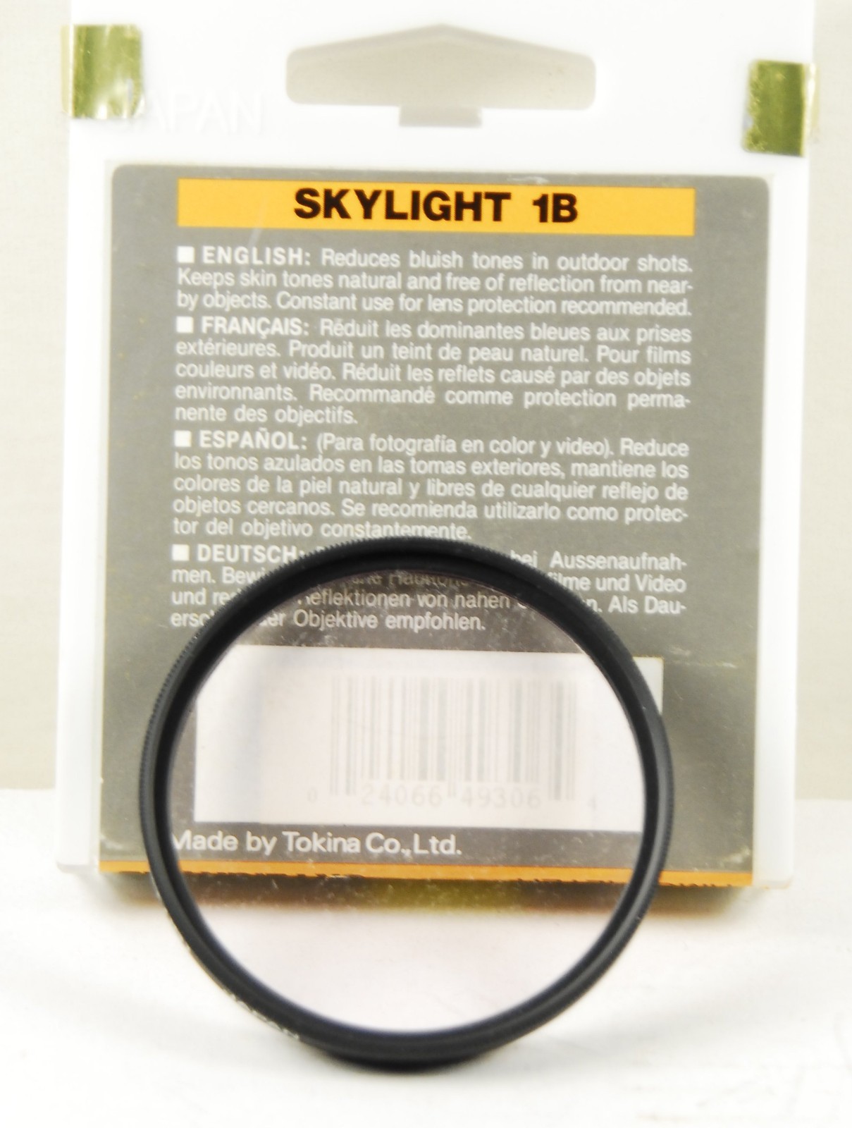 HOYA 49MM SKYLIGHT 1B  FILTER  (H-4-2-1)