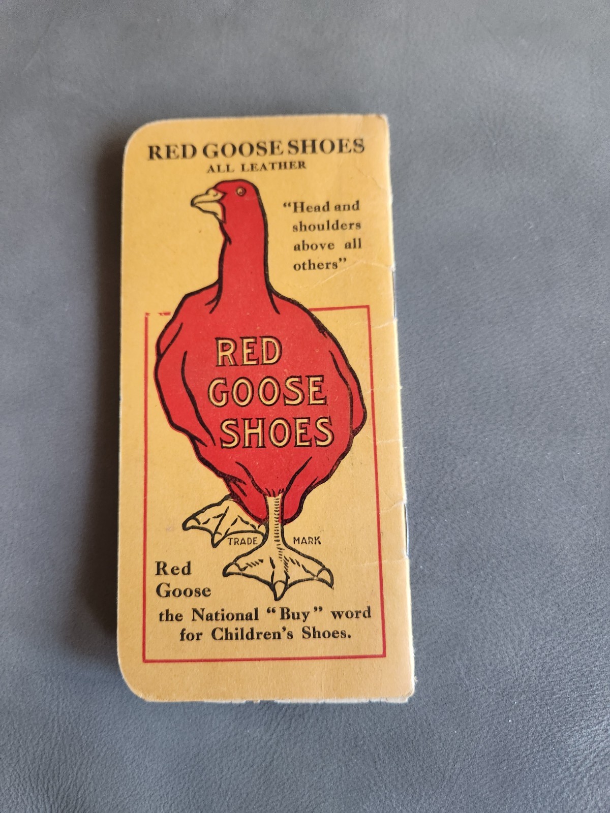 RED GOOSE SHOES Advertising Memo Book Vintage Original
