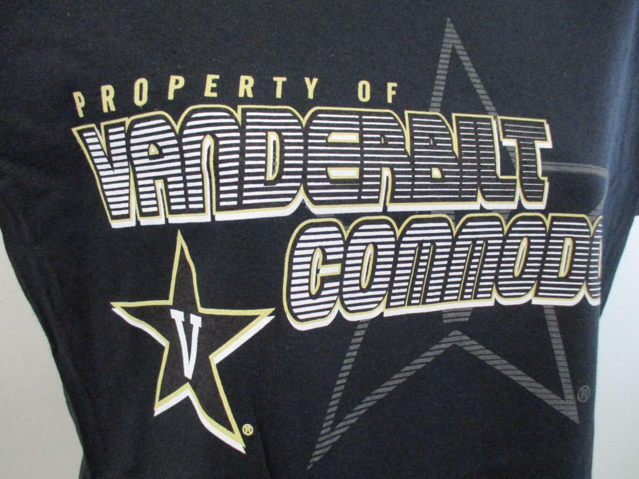 New Vanderbilt Commodores Womens Sizes M-L-XL Black Shirt