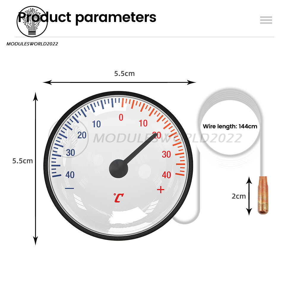 High Precision Household Pointer Liquid Rising Water Thermometer With Probe