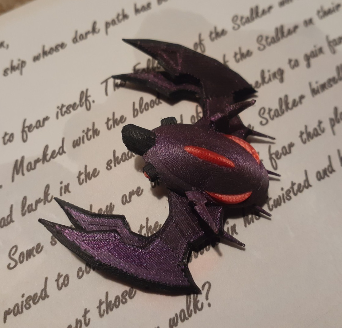 The Followers of the Stalker custom spaceship purple/black (Destiny? Star Wars?)