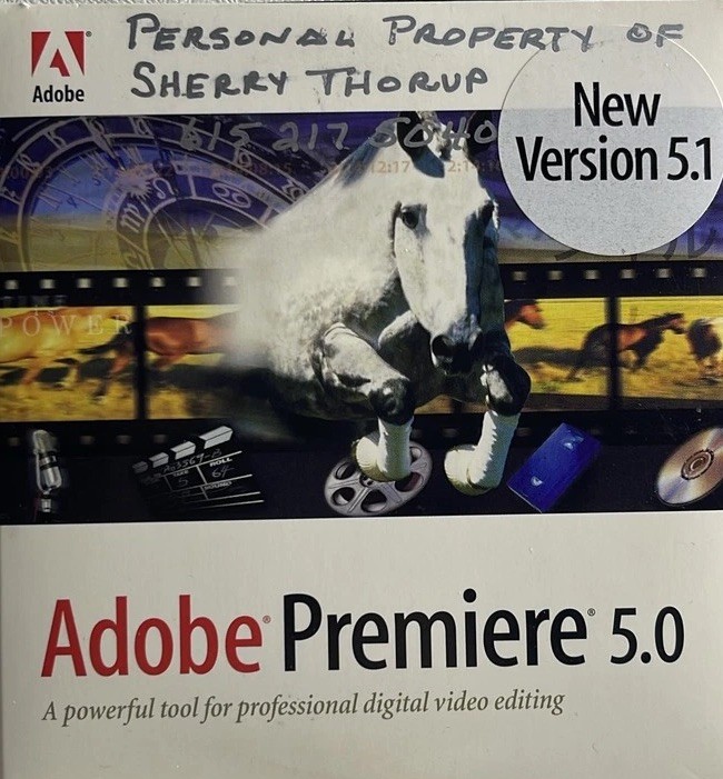 Adobe Premiere 5.0 Upgrade to 5.1 Video Editing Software Box