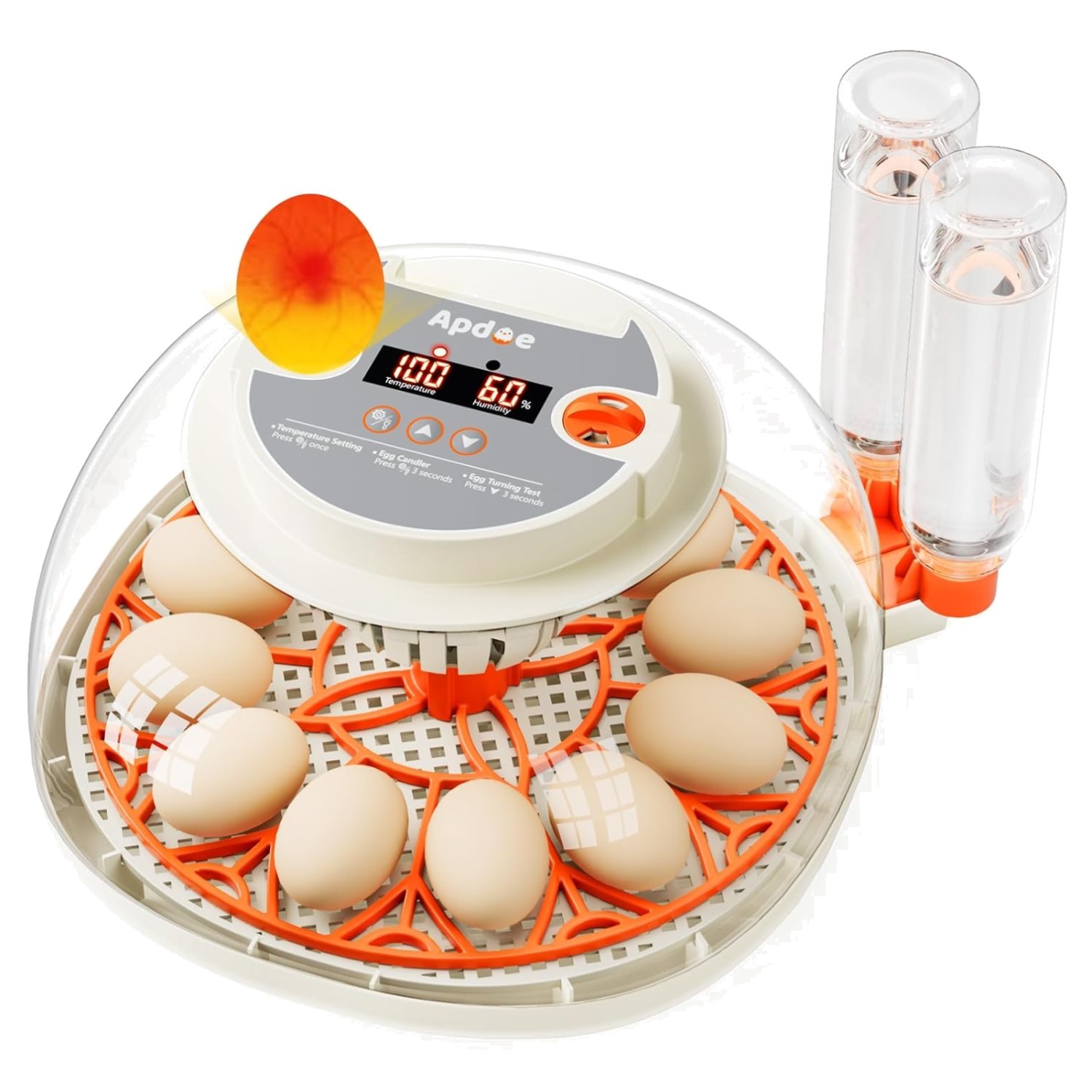 Automatic Egg Incubator for Chicken & Duck Eggs