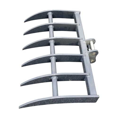 Pin-on Rake Attachment With Pins For CAT 300.9 Mini Excavator or Similar Machine