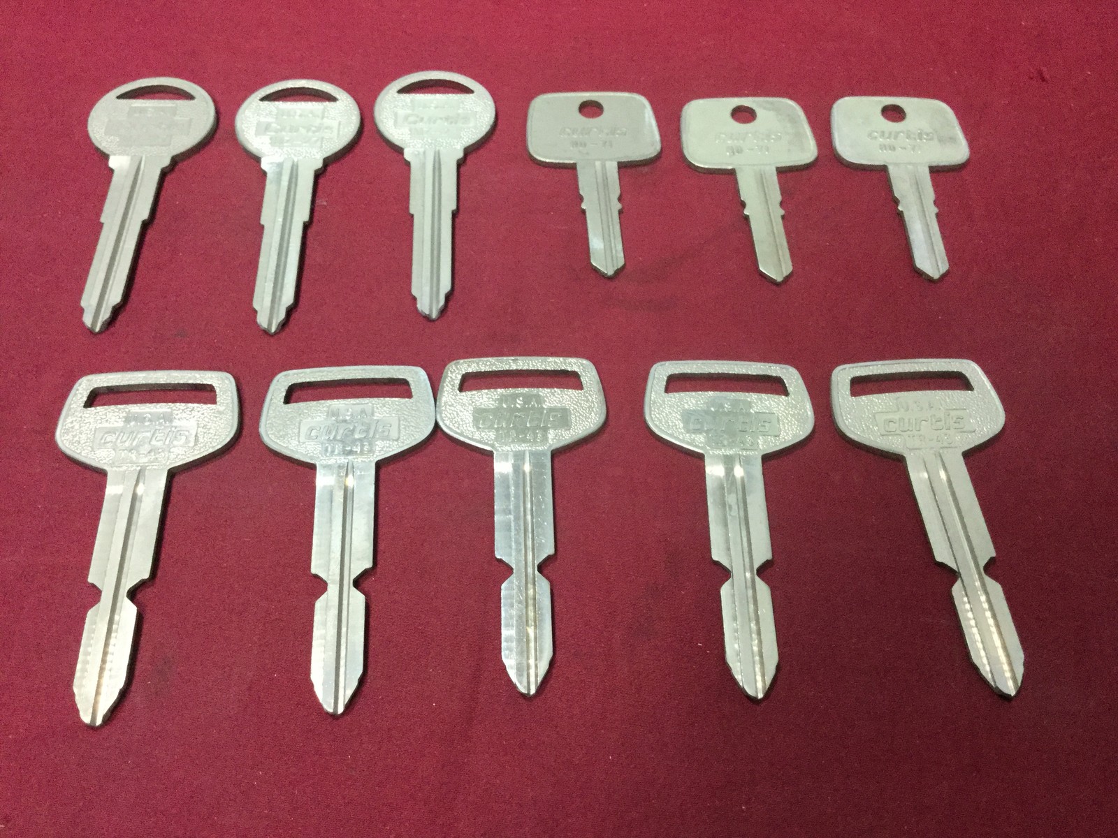 Mazda, Toyota & Honda by Curtis Automotive Key Blanks, Set of 11 - Locksmith
