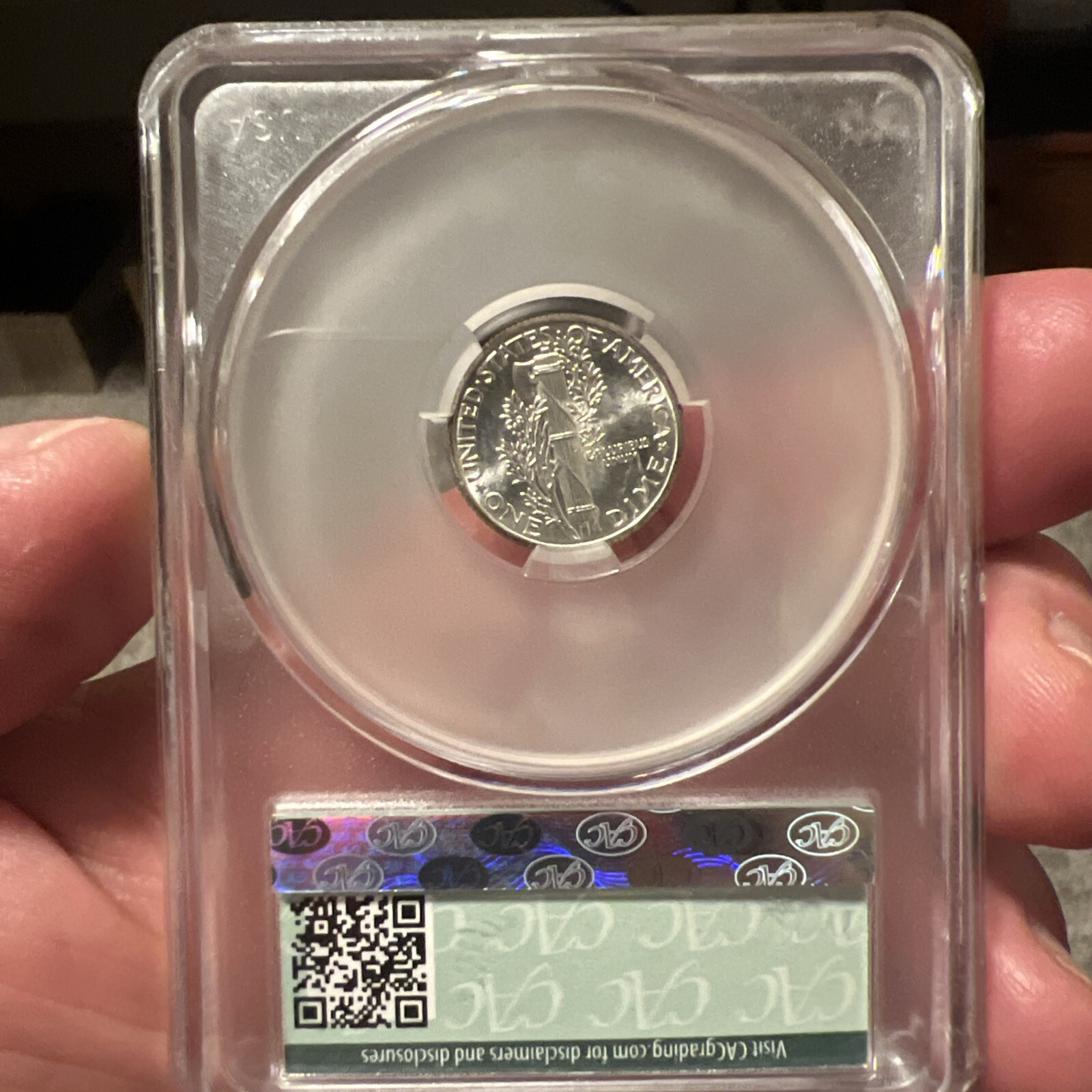 1943 10c CAC MS66FB 1961 Treasury Collection