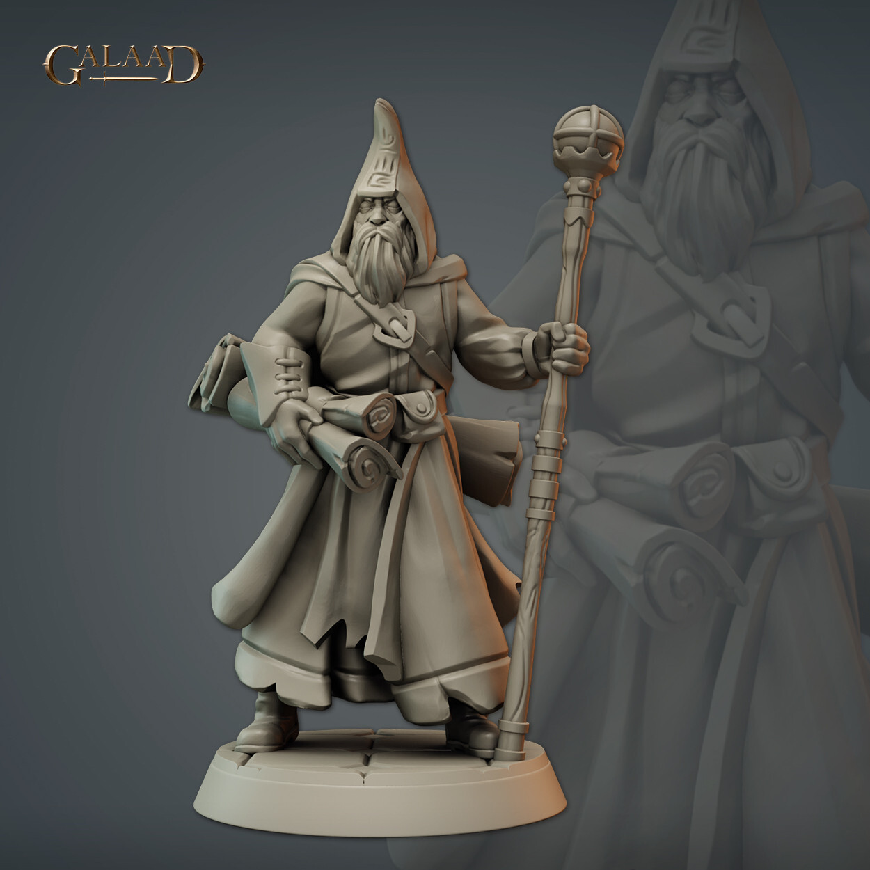 Wizard / Priest A - Galaad Miniatures - Dungeons and Dragons