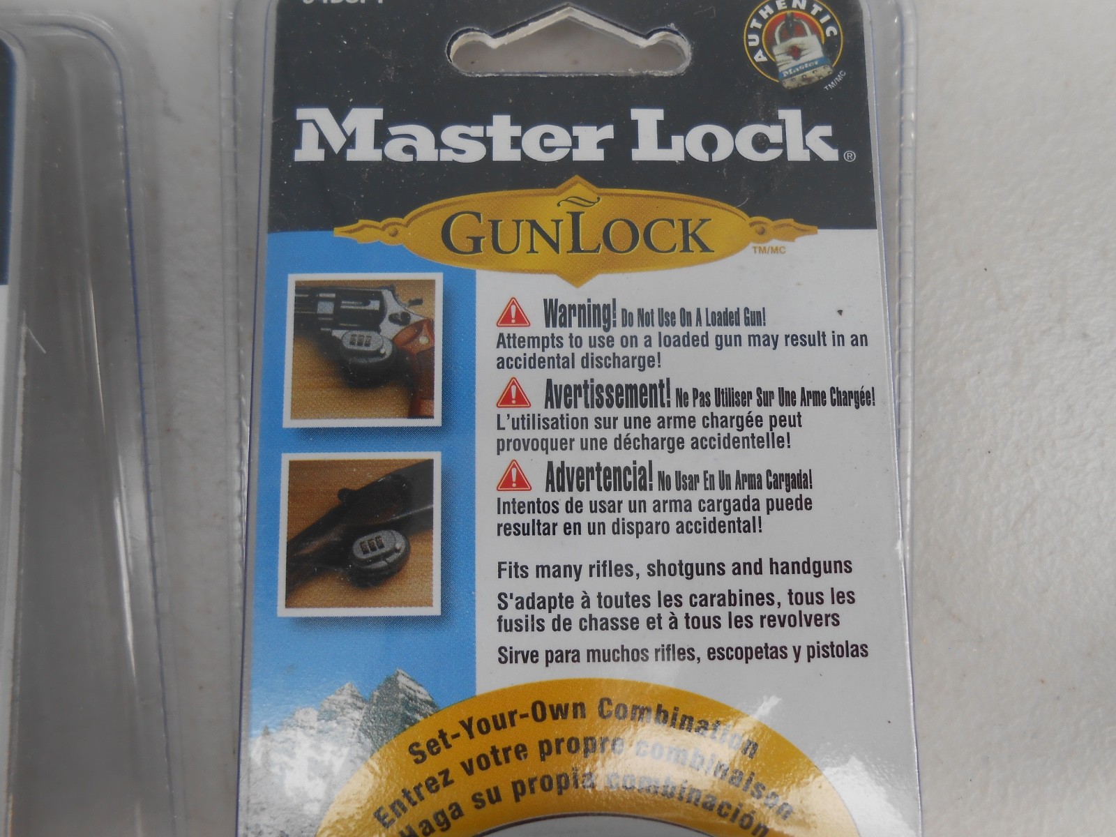 2 New Master Lock Model 94DSPT Gun Lock Combination Steel Trigger Safety Lock