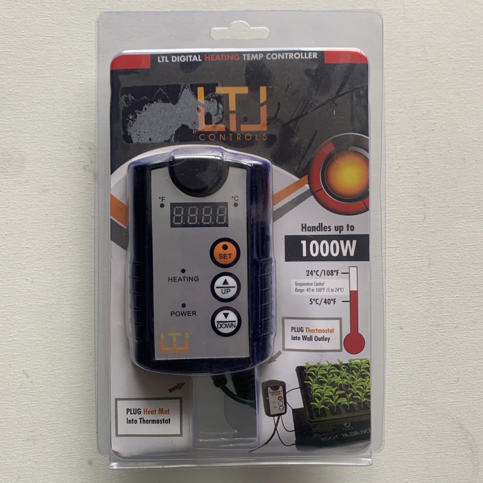 LTL Digital Thermostat for Heat Mat - Digital Temperature Controller 206000 NEW