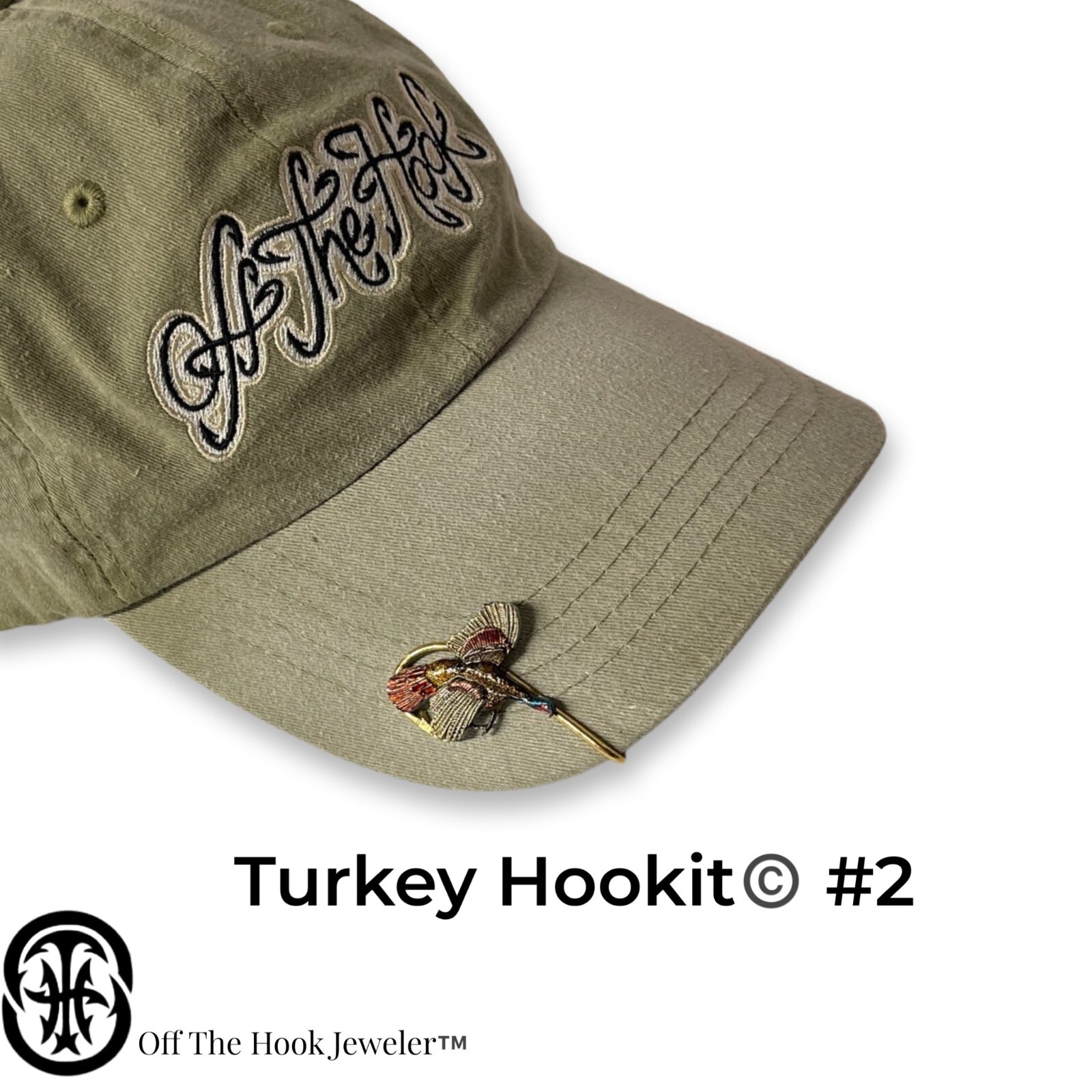 Turkey Hookit© #2 -Turkey Hat Pin - Turkey Hat Hook - Turkey Brim Clip