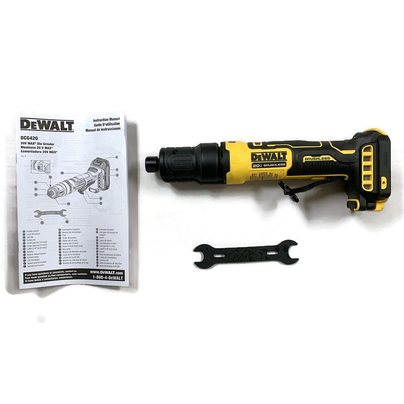 DEWALT DCG420B 20V MAX ATOMIC Cordless Brushless Die Grinder TOOL ONLY