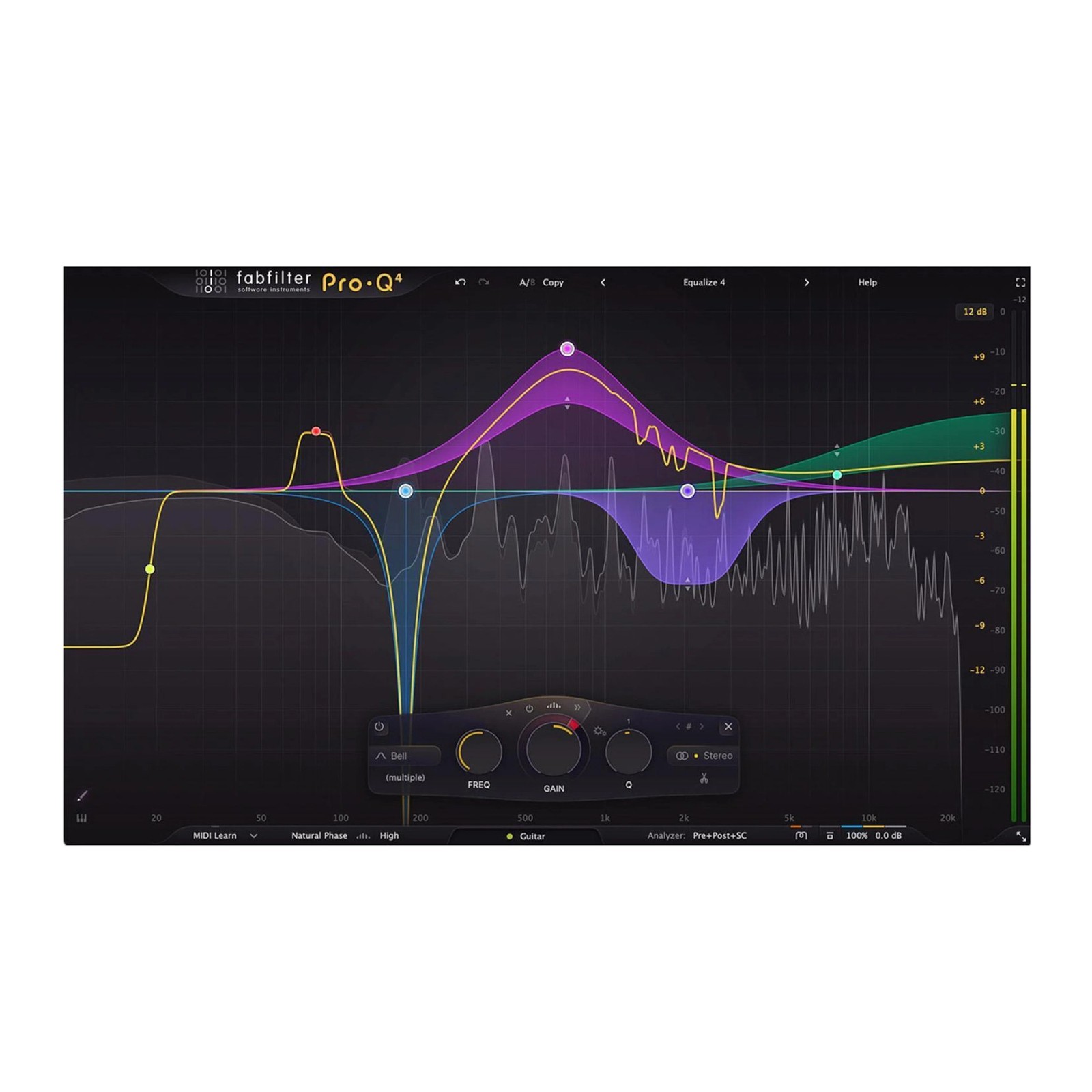 FabFilter Pro-Q 4 EQ Audio Plug-In for Mixing, Mastering, and Sound Design