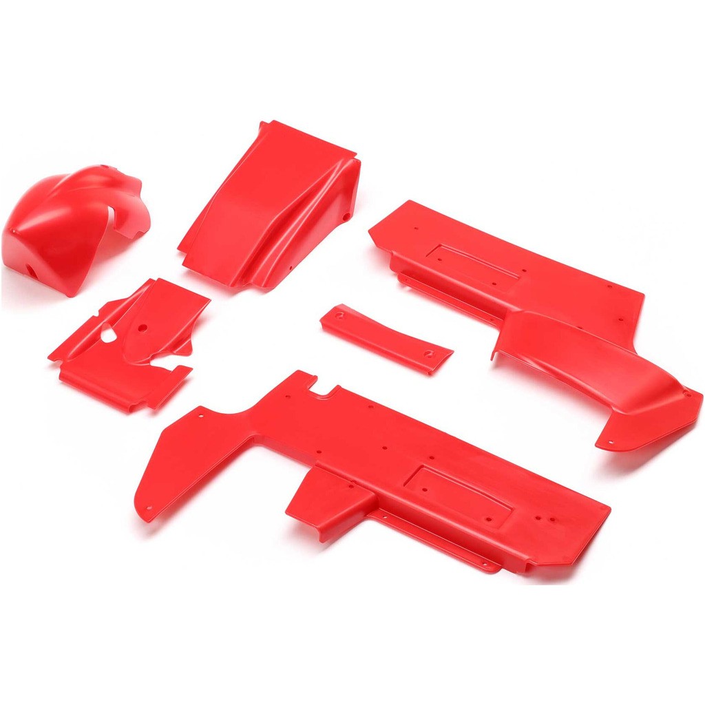 Losi -1891 Body Panel Set Red: 22S Sprint
