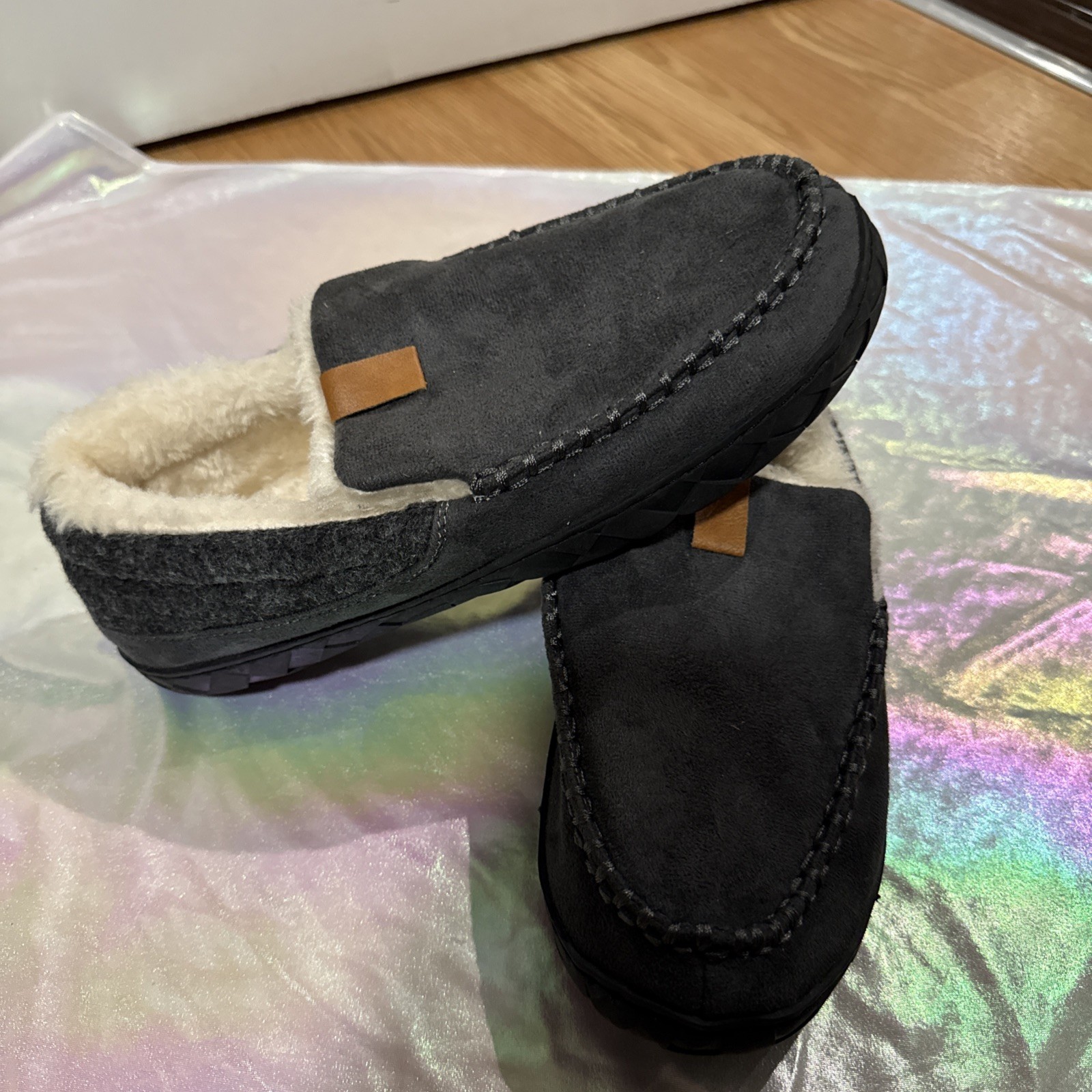 Brown Suede Men's Slippers sizeUS 43(2),45, 46(2), 48 EU NEW