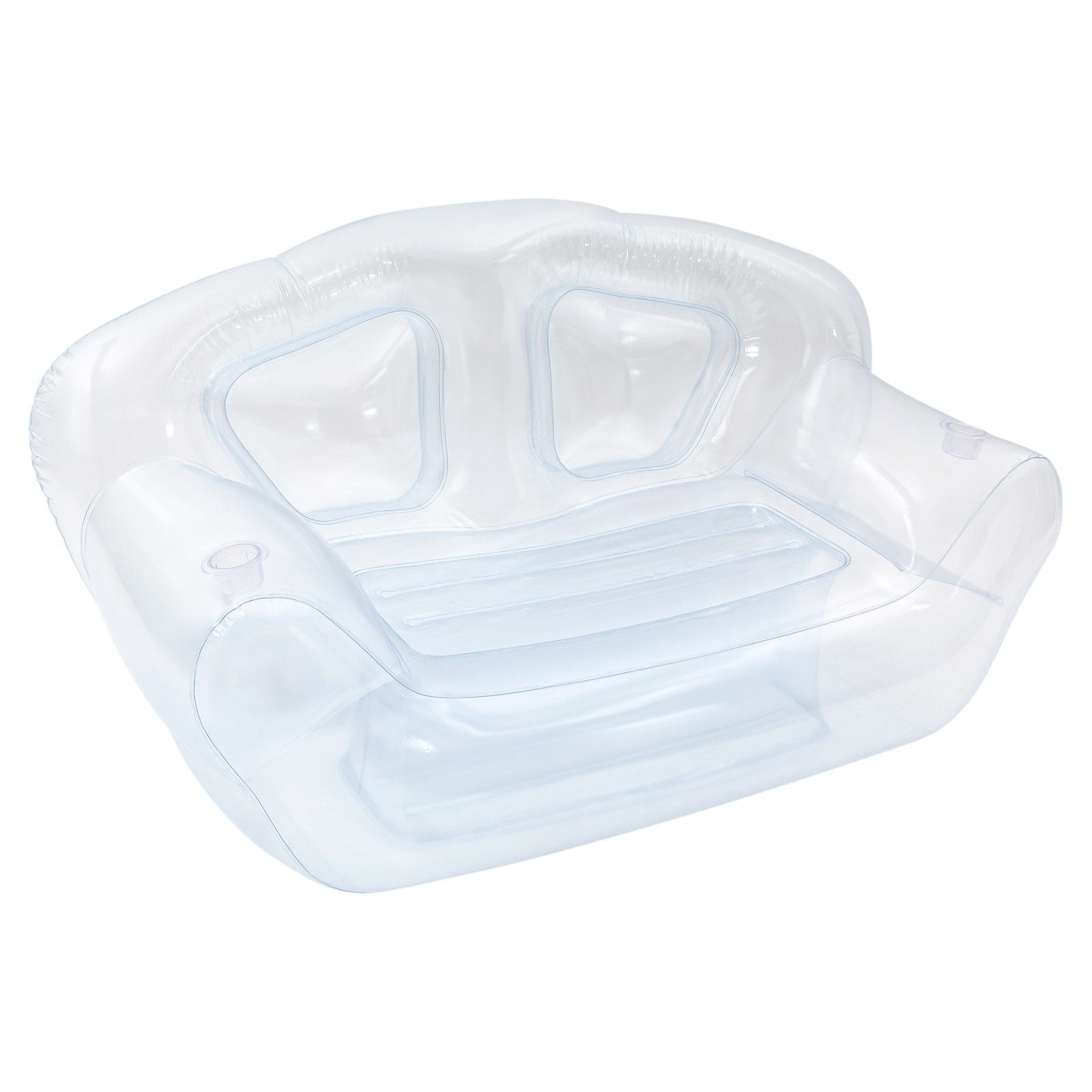 Modern 70.9*35.43*37.4in PVC Clear Portable Inflatable Couch Double Person Sofa