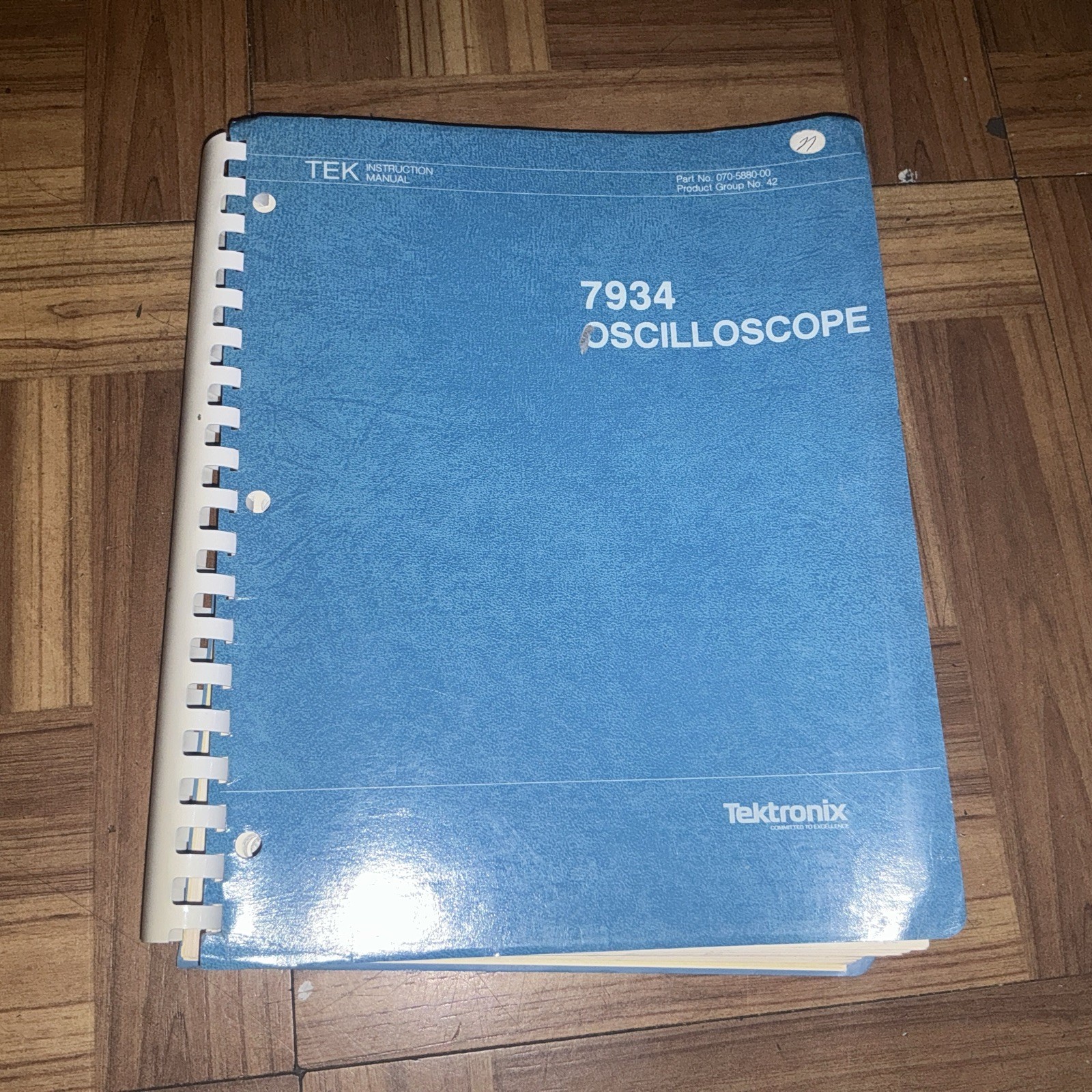 Tektronix 7934 Oscilloscope Instruction Manual Original Vintage