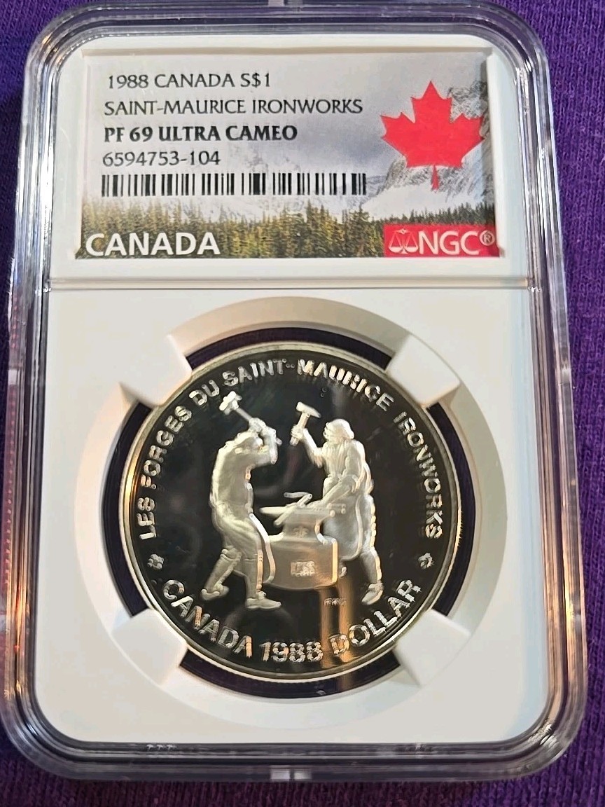 CANADA  - Iron Works - Proof Silver Dollar - 1988 - Km-161