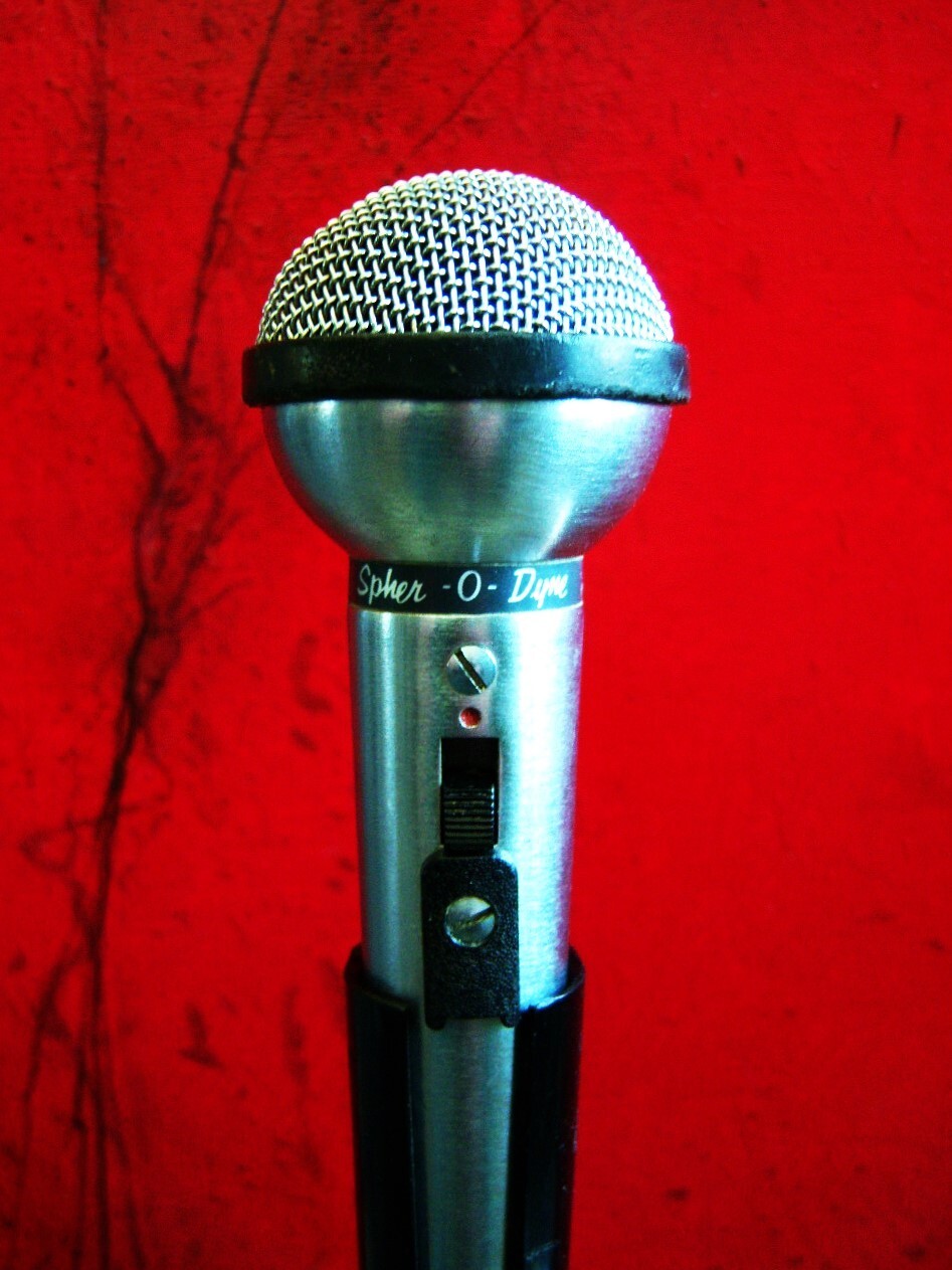 Vintage 1970's Shure PE53 / 533SA dynamic microphone Hi Z harp w accessories # 2