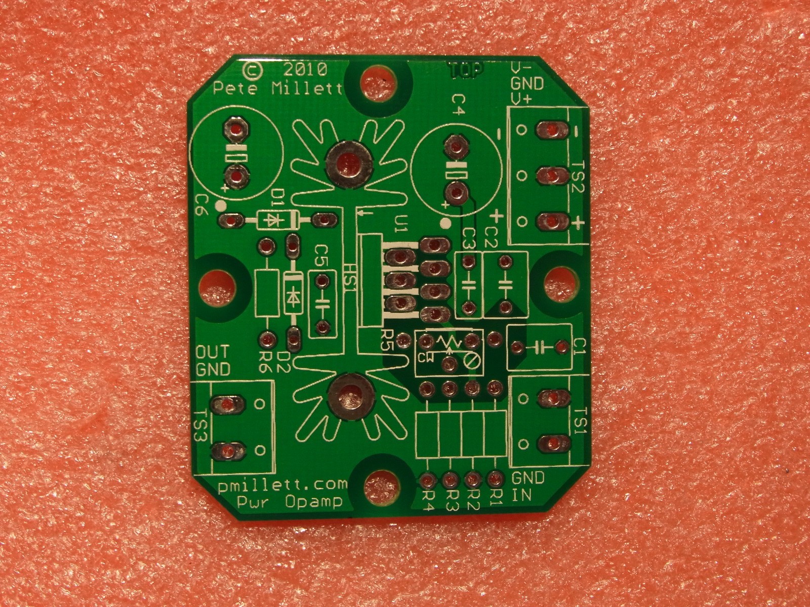 DIY PCB - 2x Power Opamp Driver PCB (OPA452, OPA547...)