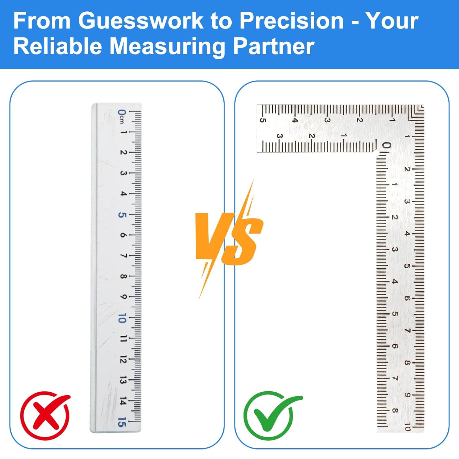 Right Angle Ruler Stainless Steel L Square Ruler Small Measuring Layout Tool