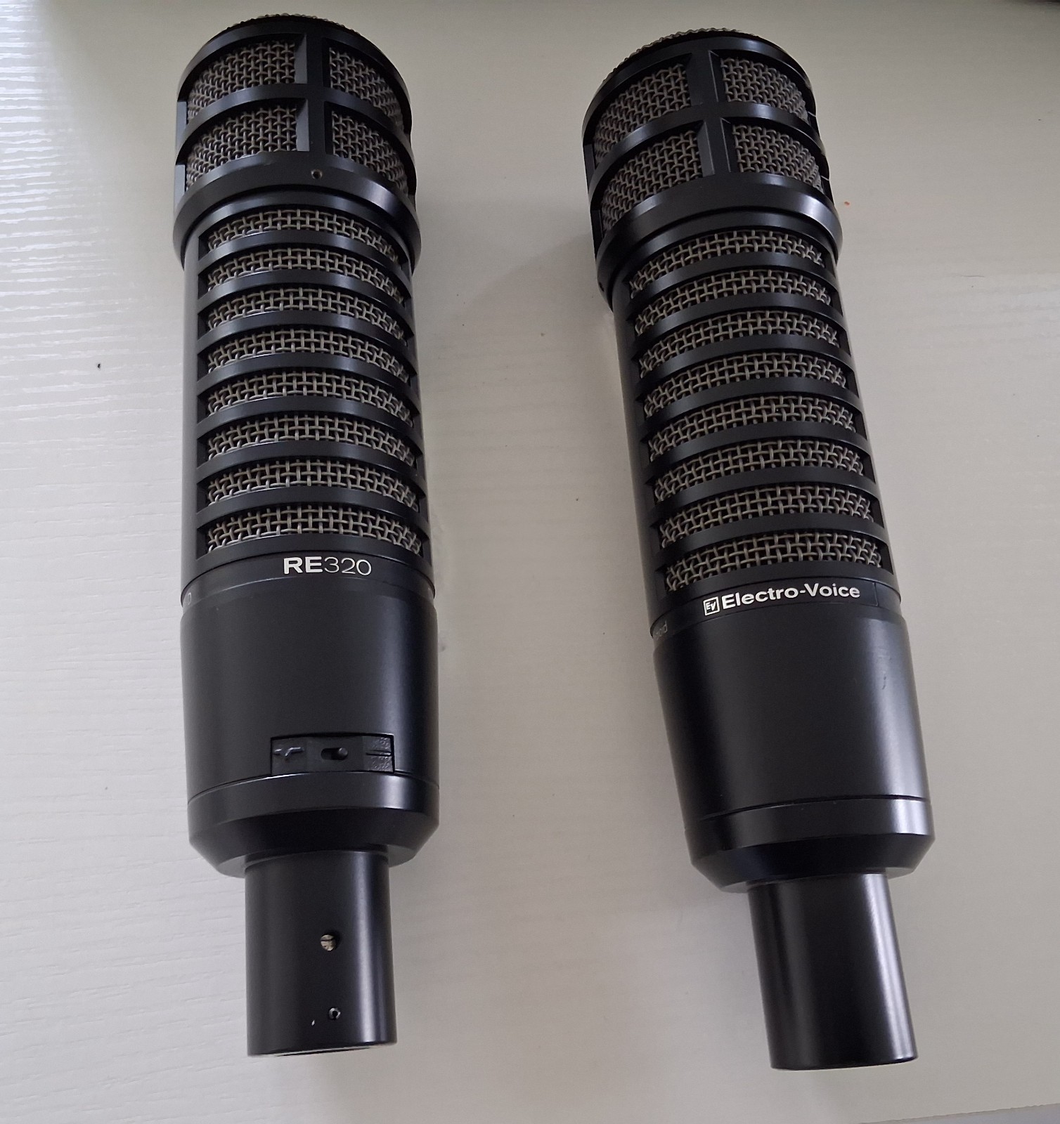 2 Electro-Voice RE320 mics and 2 Focusrite Scarlett USB Audio Interfaces