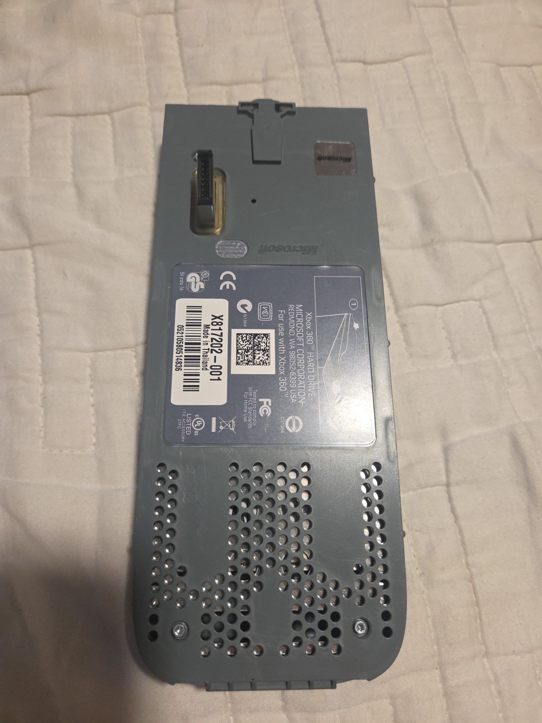 OEM Microsoft Xbox 360 Hard Drive HDD 60GB External Storage- Untested