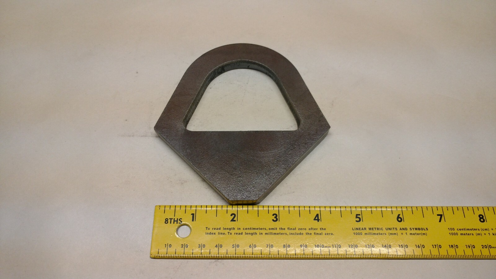 3/8" WELD ON LIFTING EYE - D-RING - SHACKLE MOUNT - TRAILER TIE DOWN - TOW STRAP