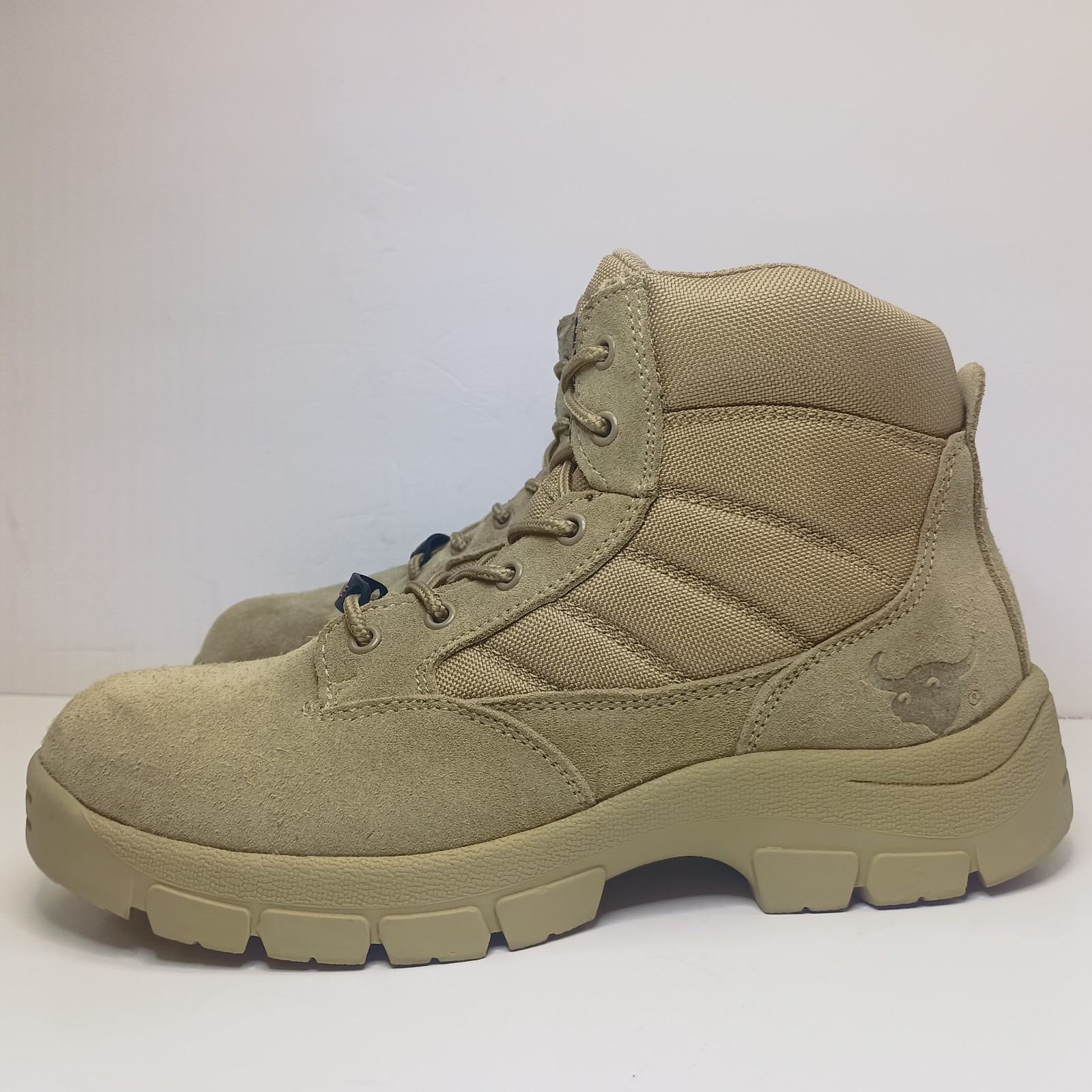 Texas Steer Suede Kyser II Size 10 Tactical Steel Toe Coyote Tan Excellent Value