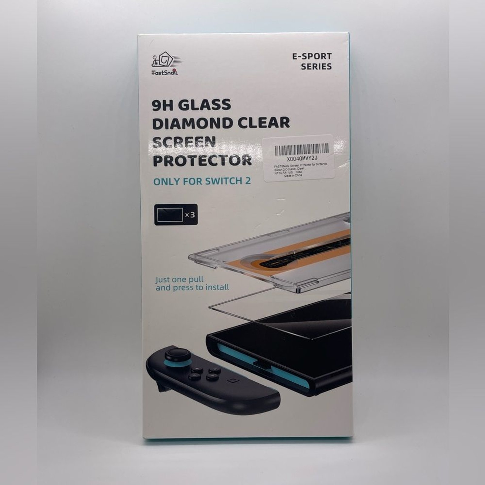 FastSnail 9H Glass Screen Protector for Switch 2 NIB Break Scratch Protect Game