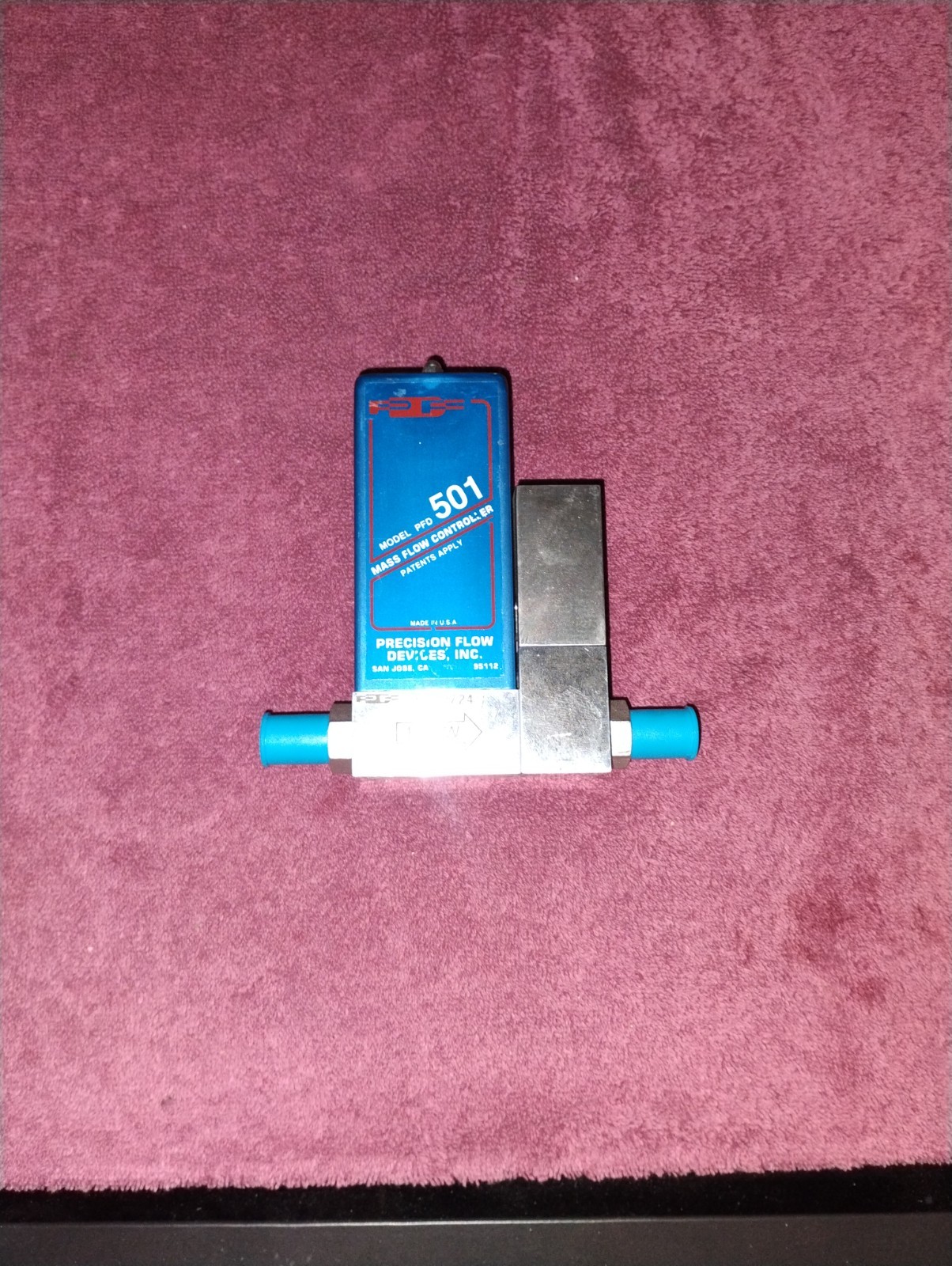 Precision Flow Devices 501, Mass Flow Controller, Gas- N2, Range- 1 SLM,1/4" VCR
