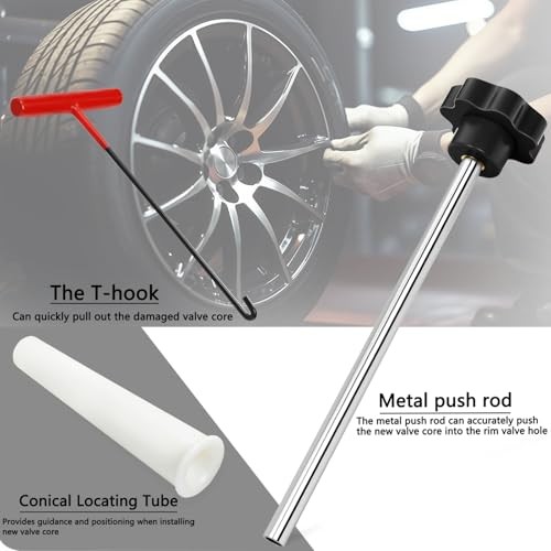 30pcs Tire Valve Stem Removal Installation Tool Kit,Quick Change Set B - 30pcs