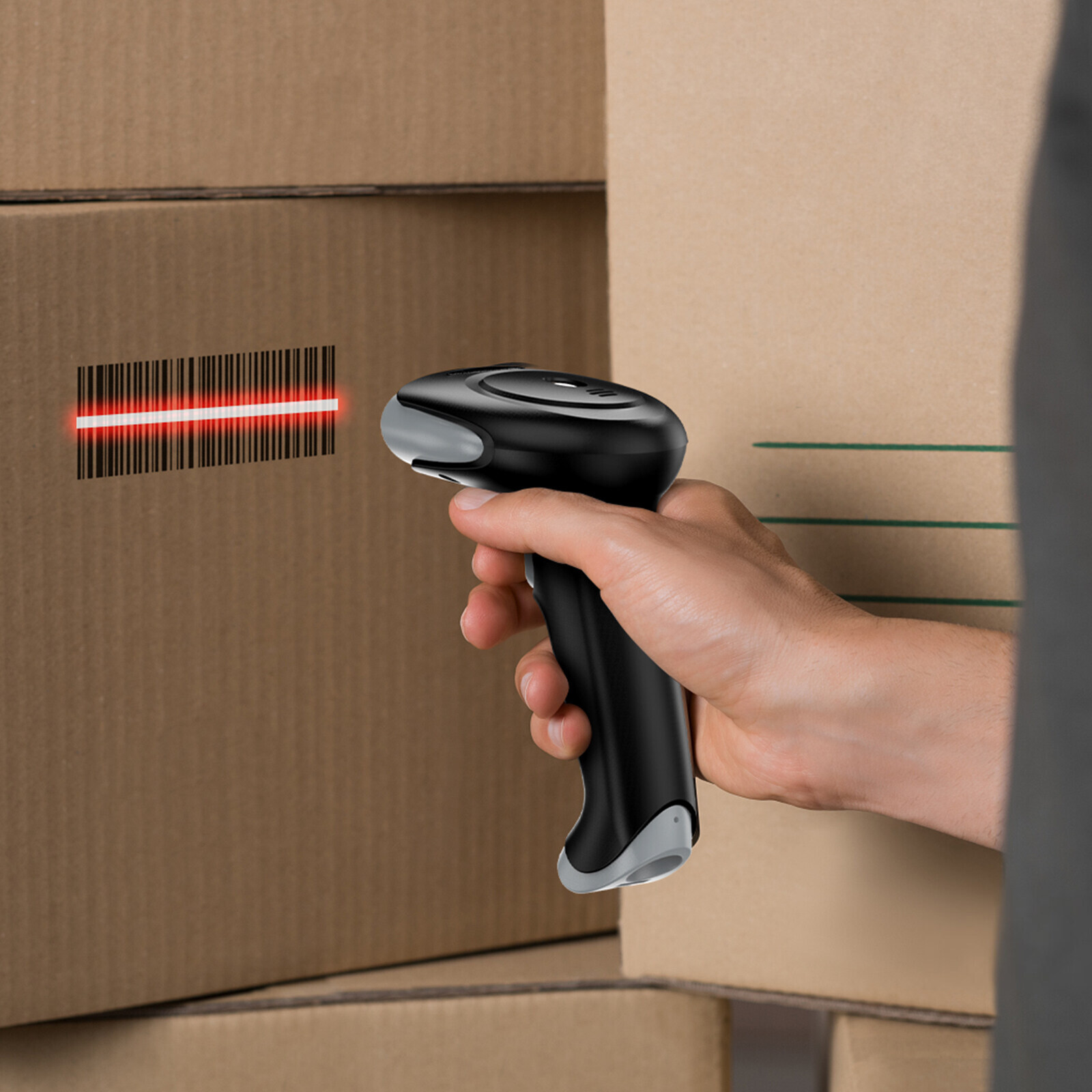 Eyoyo 2D Wireless Barcode Scanner Fast Speed 220 /sec,32Bit CPU Decoding Ability