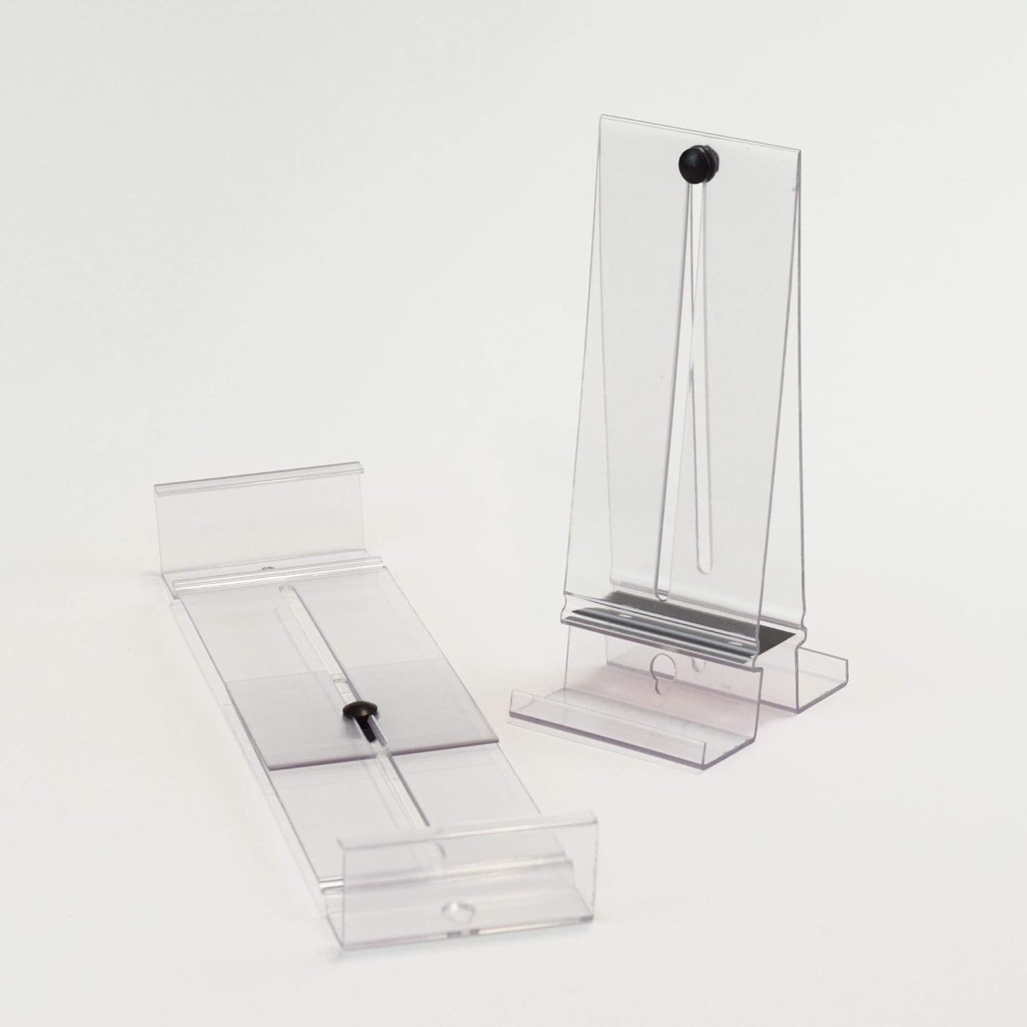 Comic Book Display Stand - Clear Plastic Wall Mount with Adjustable Height