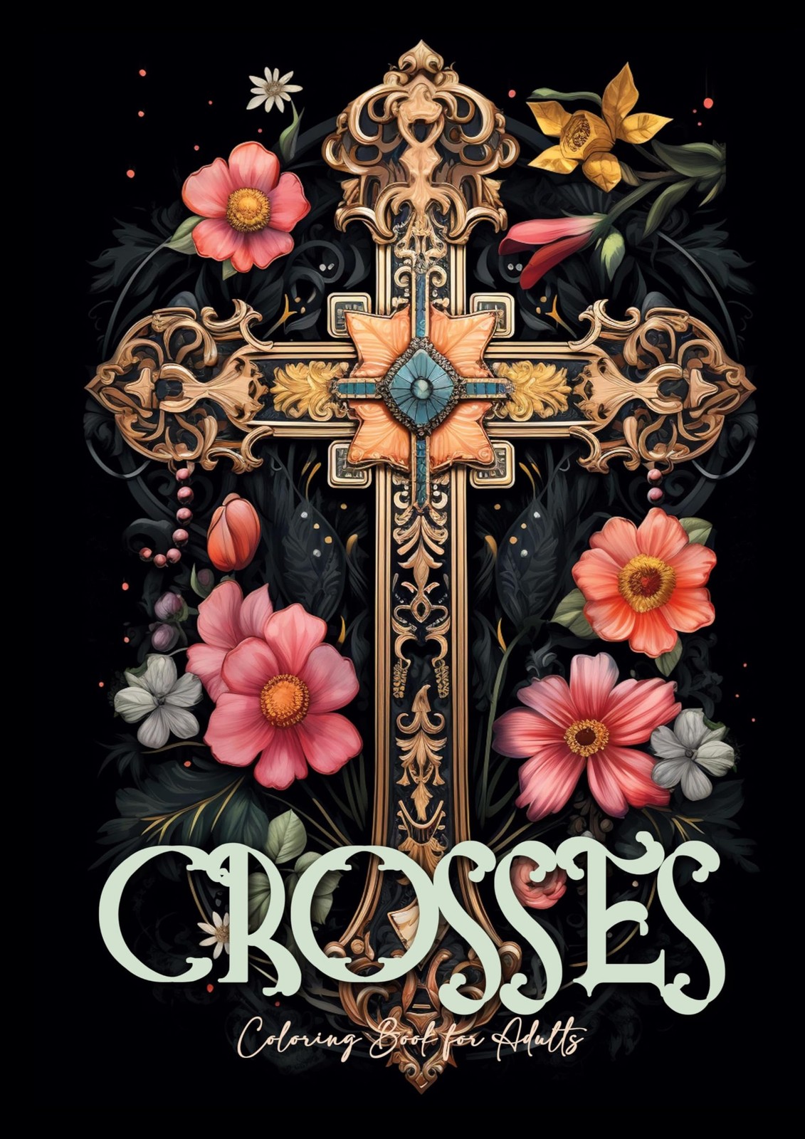 Kreuze Malbuch für Erwachsene: kreuze christliches Malbuch für Erwachsene | Malb
