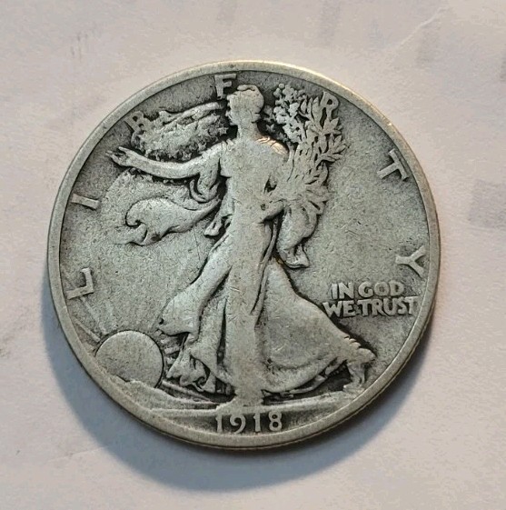 1918  Walking Liberty Half Dollar