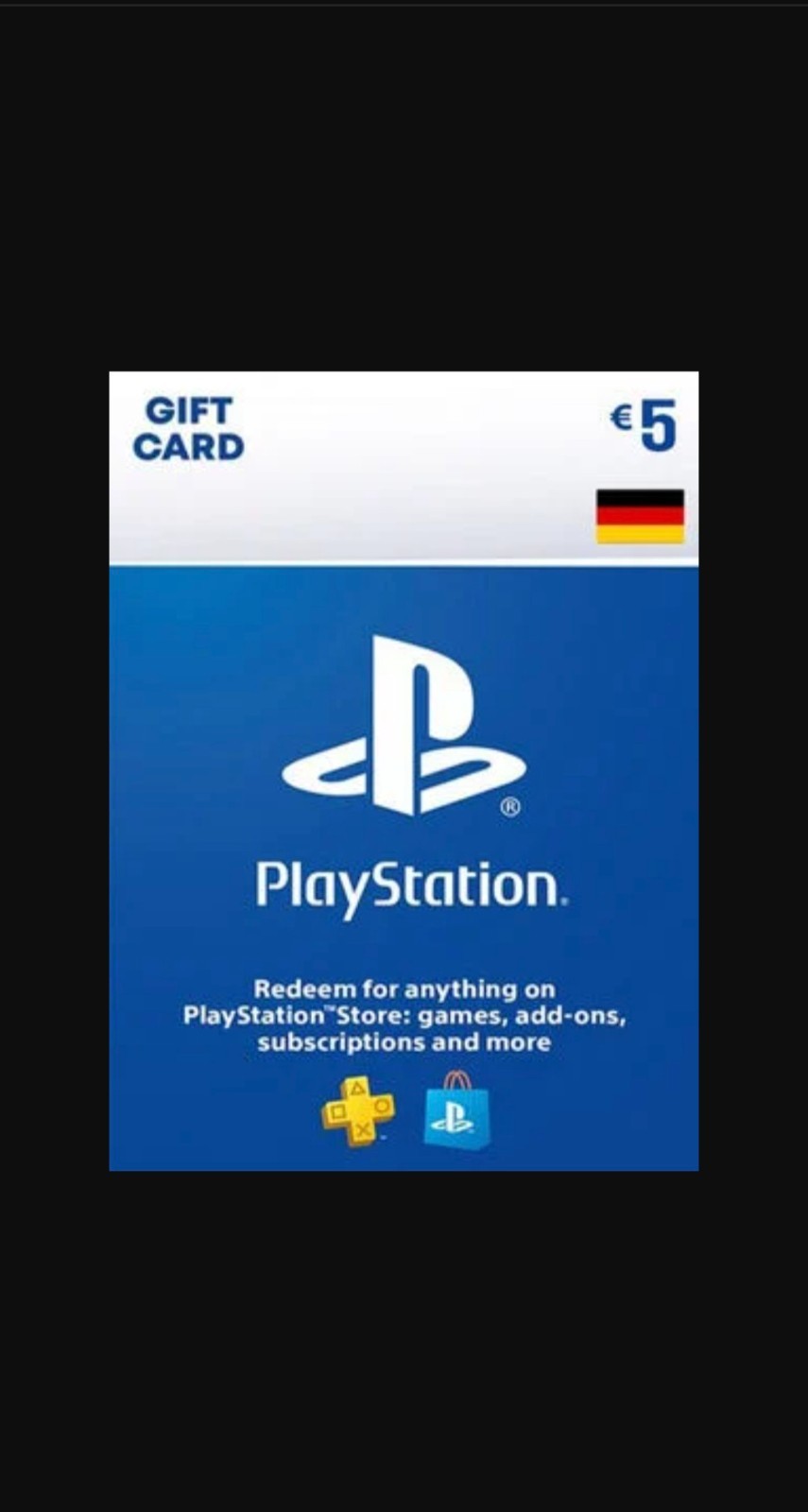 Selling PlayStation gift card
