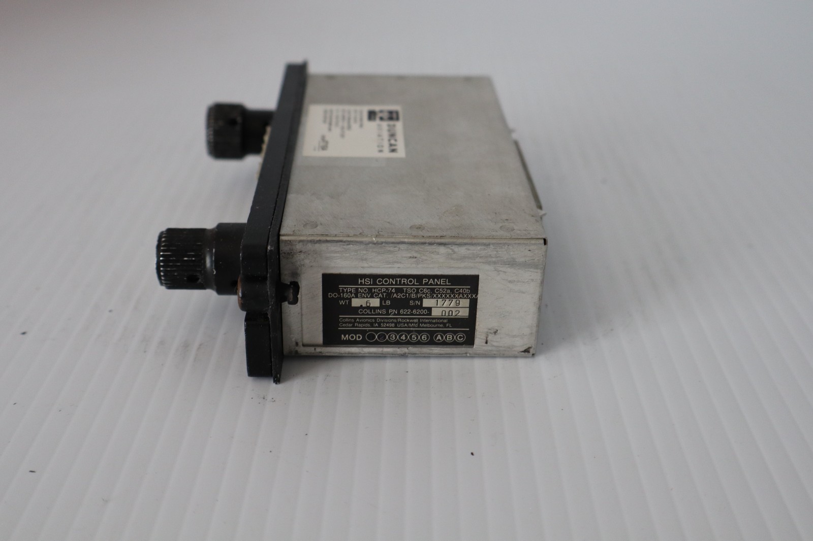 Collins HCP-74 HSI Control Panel 622-6200-002 with Mod's
