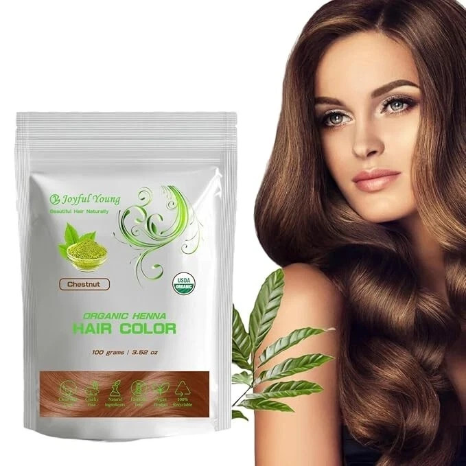 Organic Henna Hair Dye Powder Natural Chemical-Free Hair Color All Shades