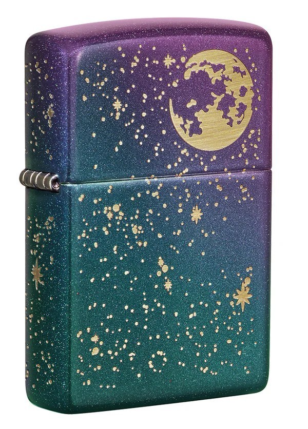 Zippo 49448 Starry Sky & Moon Laser Engraved Windproof Pocket Lighter New