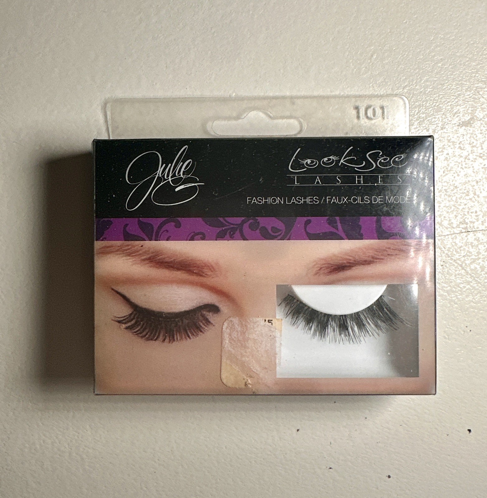 NEW NOS Julie Look See Fashion Lashes w/ Latex-Free Glue New Sealed Jesse’s Girl