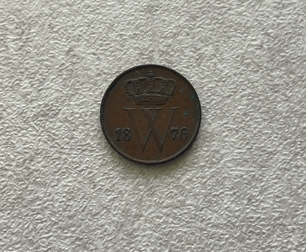1876 Netherlands 1 One Cent L2