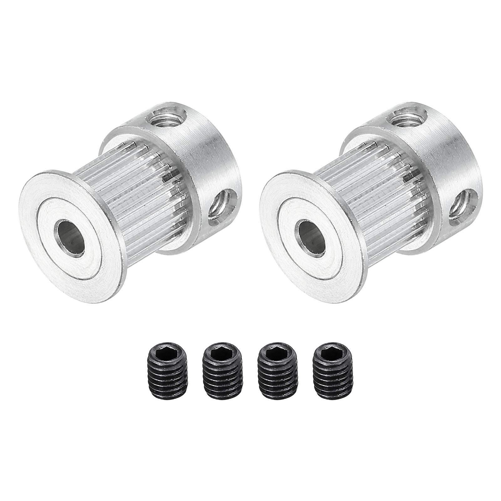 20 Teeth 5mm Bore Timing Pulley Synchronous Wheel 20mm with Screw, 2pcs