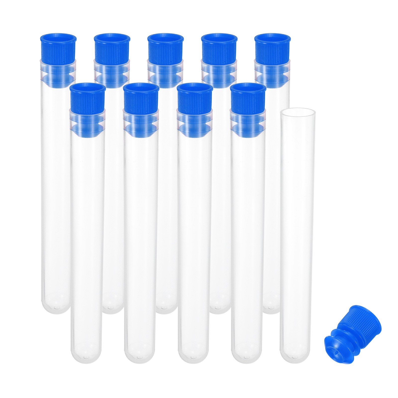 0.5x4" Plastic Sewing Needle Storage Holder, Blue 10pcs